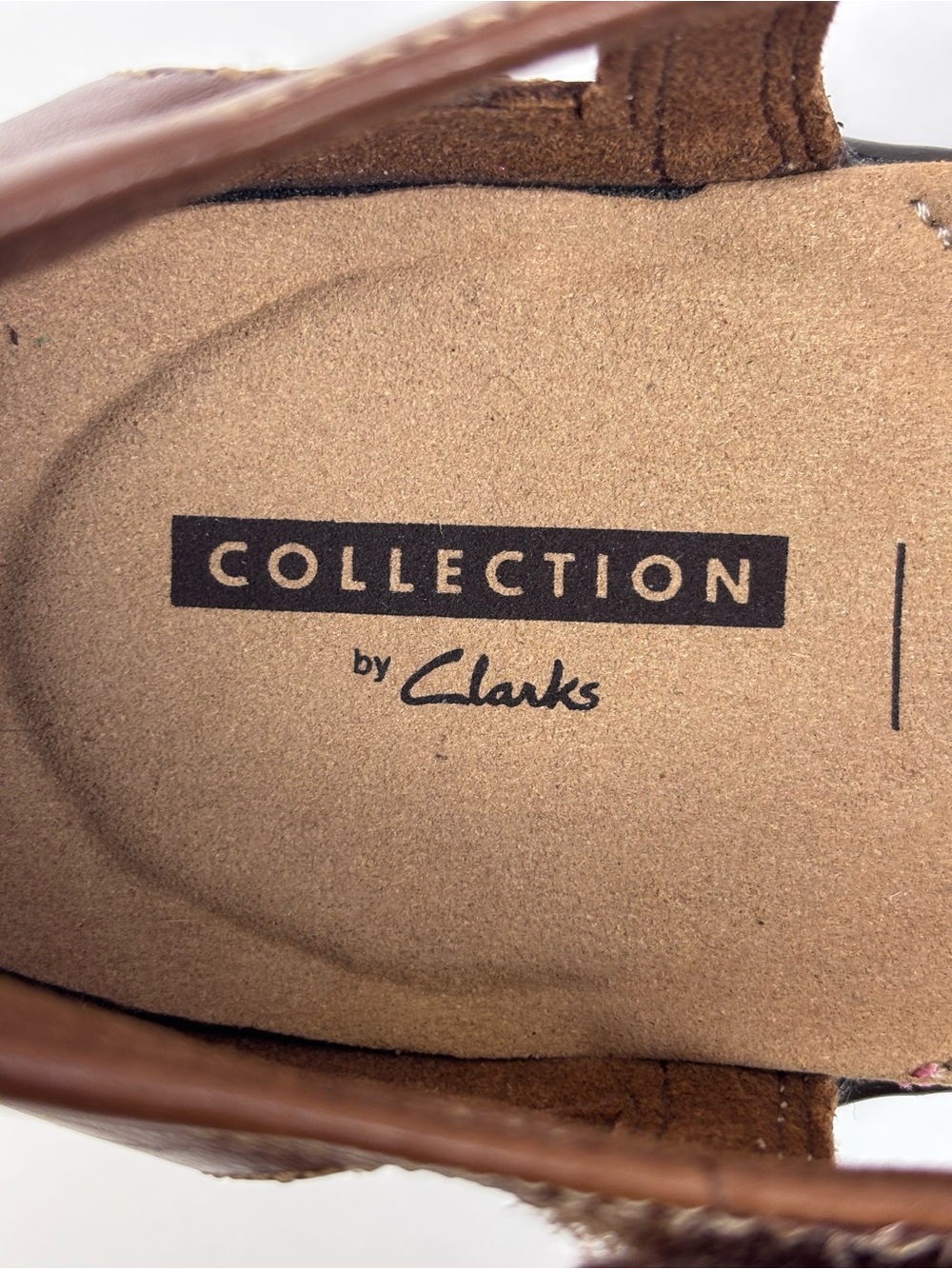 Clarks Wendy Alto Leather Shoes T-Strap Low Wedge Casual Dress Shoe Brown Sz 10 - Picture 12 of 14